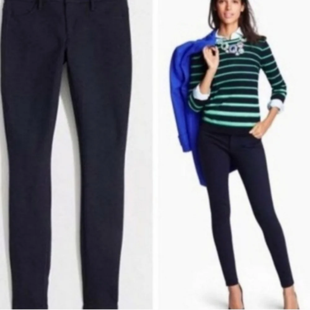 J CREW THE GIGI PANTS IN NAVY BLUE SIZE 10